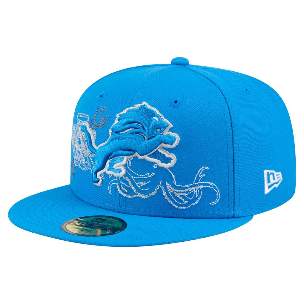 Detroit Lions New Era State Stitch 59FIFTY Fitted Hat