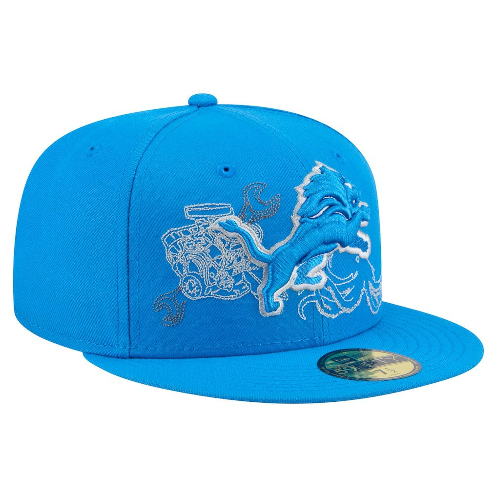 Detroit Lions New Era State Stitch 59FIFTY Fitted Hat