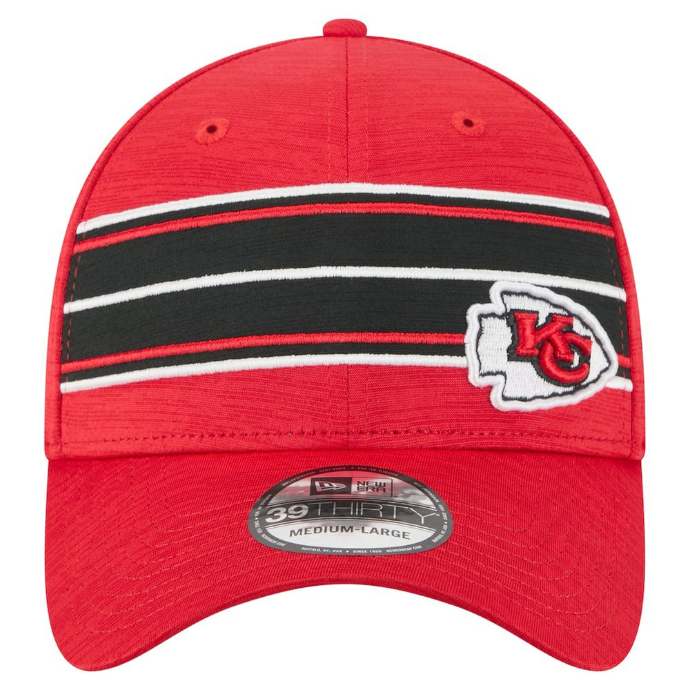 Kansas City Chiefs New Era Stripes 39THIRTY Flex Hat