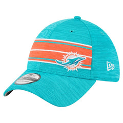 Miami Dolphins New Era Stripes 39THIRTY Flex Hat