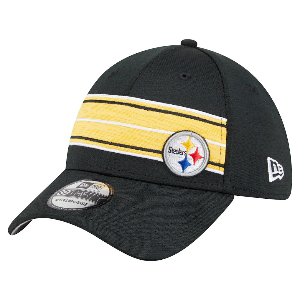 Pittsburgh Steelers New Era Stripes 39THIRTY Flex Hat