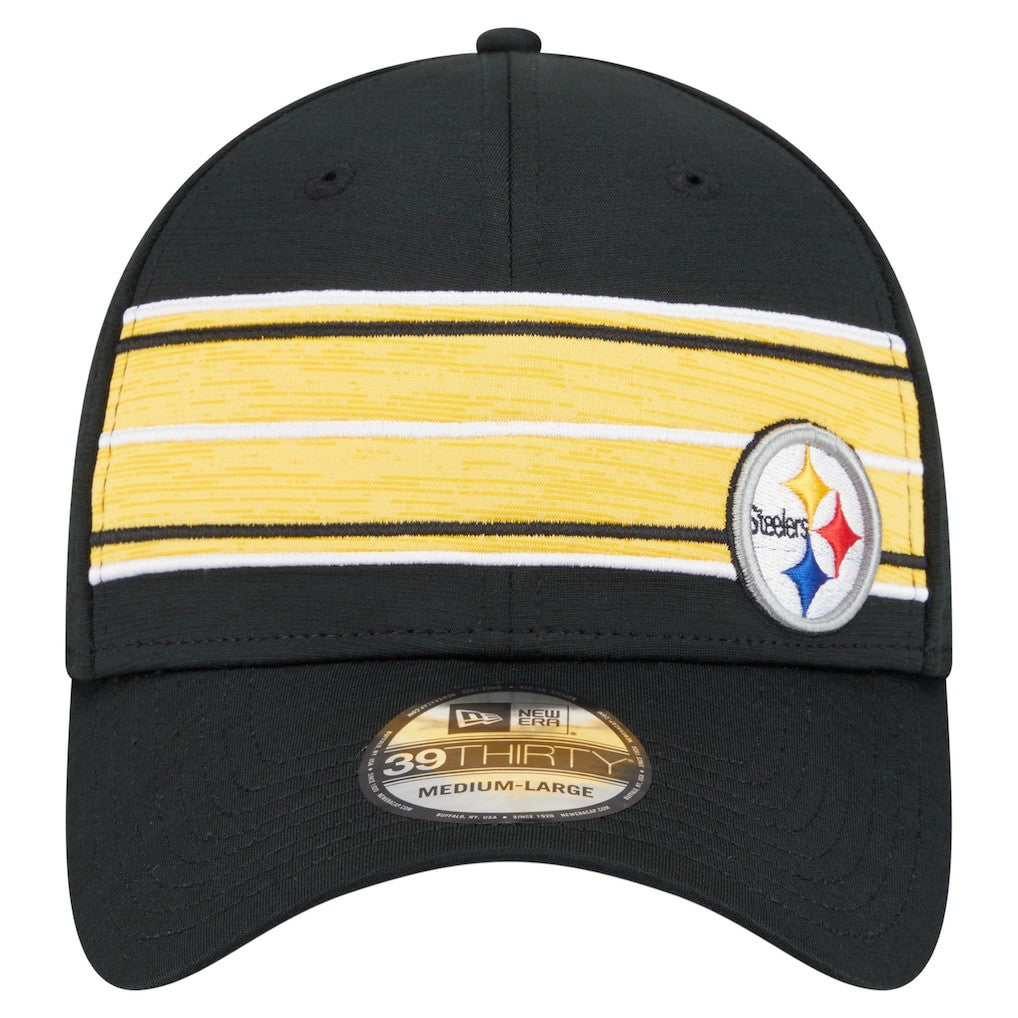 Pittsburgh Steelers New Era Stripes 39THIRTY Flex Hat