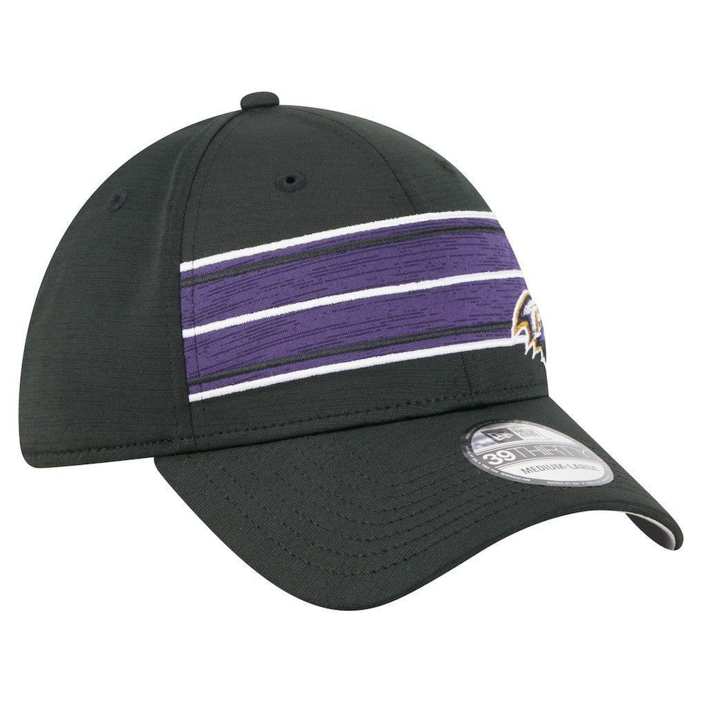 Baltimore Ravens New Era Stripes 39THIRTY Flex Hat