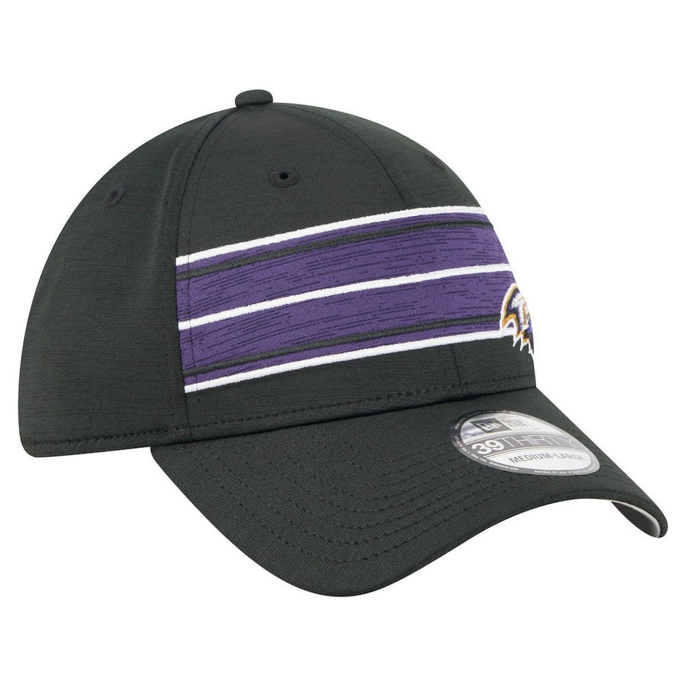 Baltimore Ravens New Era Stripes 39THIRTY Flex Hat