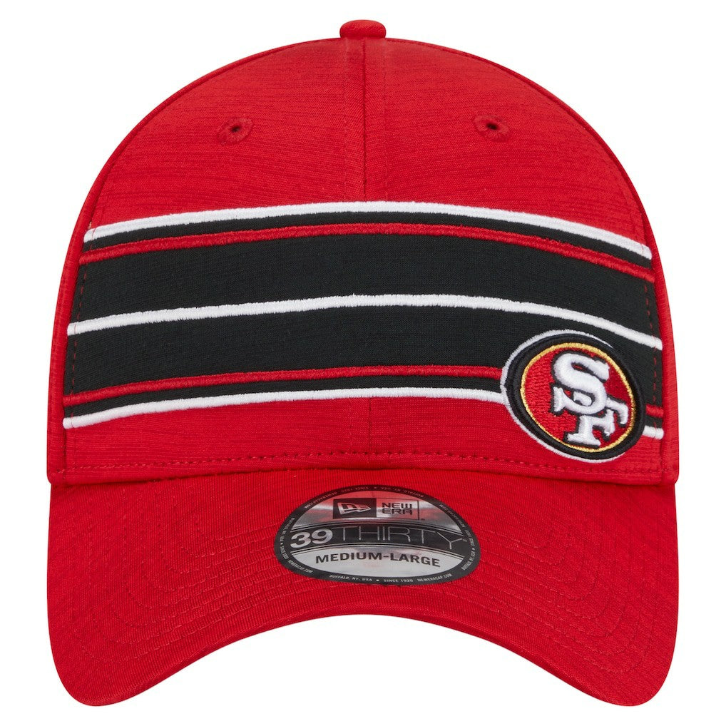 San Francisco 49ers New Era Stripes 39THIRTY Flex Hat