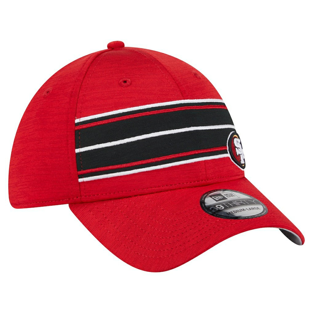 San Francisco 49ers New Era Stripes 39THIRTY Flex Hat