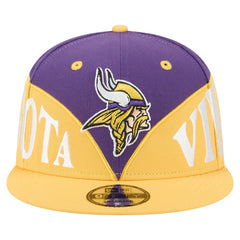 Minnesota Vikings New Era Split 9FIFTY Snapback Hat