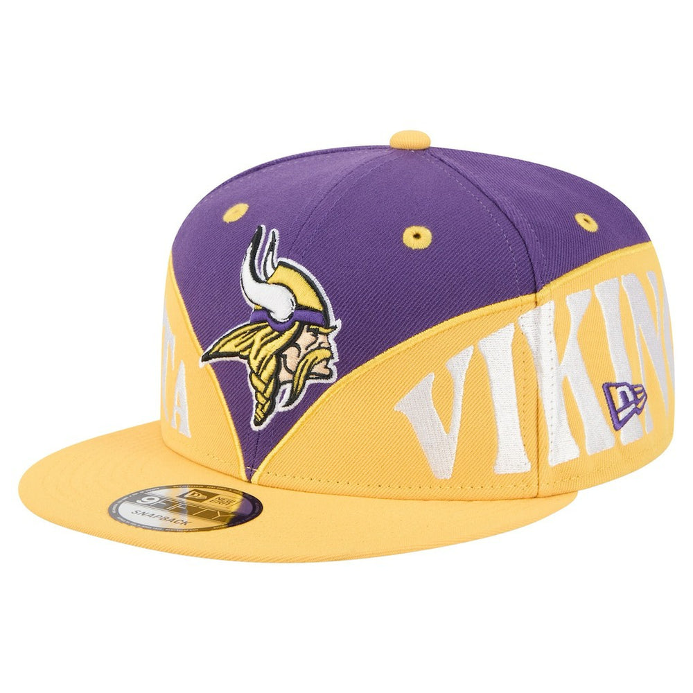 Minnesota Vikings New Era Split 9FIFTY Snapback Hat