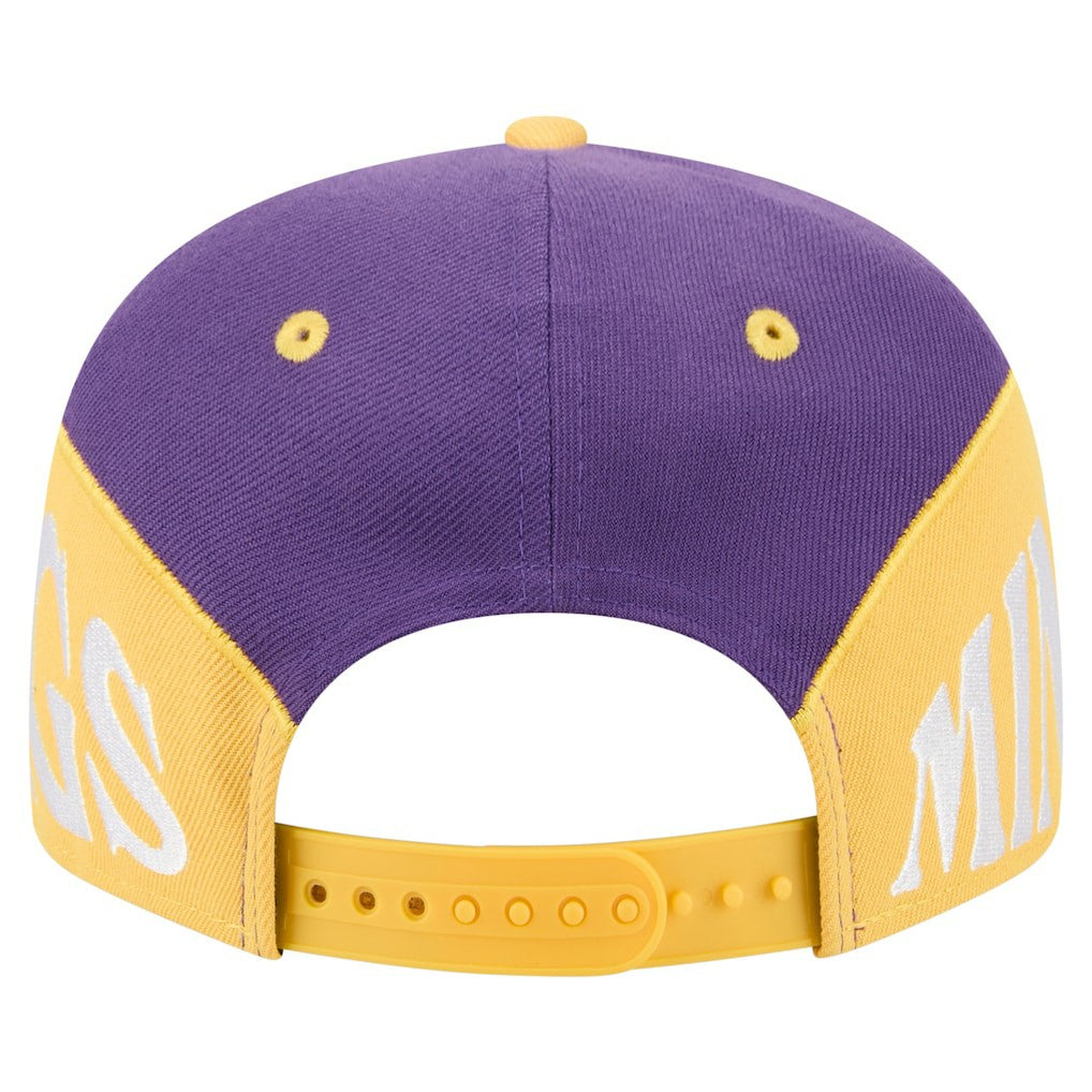 Minnesota Vikings New Era Split 9FIFTY Snapback Hat