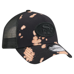 San Francisco 49ers New Era Bleached 9FORTY A-Frame Adjustable Hat