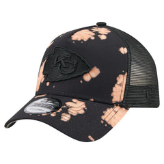 Kansas City Chiefs New Era Bleached 9FORTY A-Frame Adjustable Hat