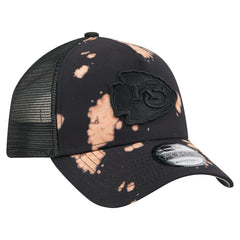 Kansas City Chiefs New Era Bleached 9FORTY A-Frame Adjustable Hat