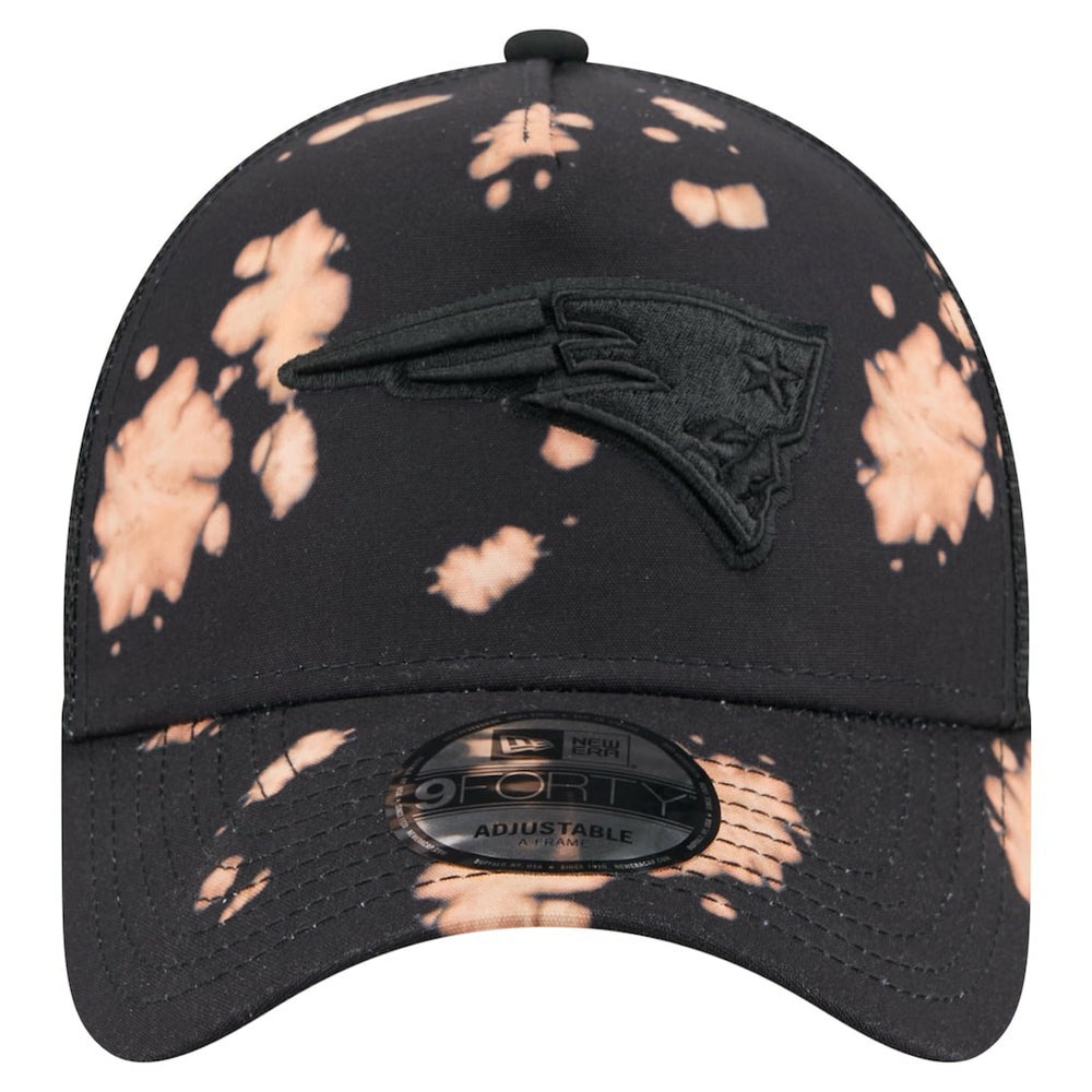 New England Patriots New Era Bleached 9FORTY A-Frame Adjustable Hat