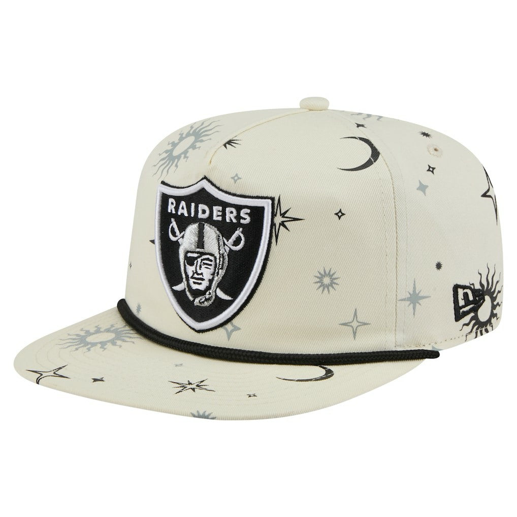 Las Vegas Raiders New Era Celestial Golfer Snapback Hat