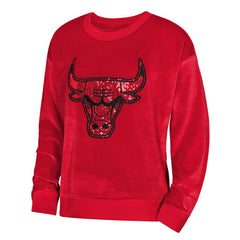 Chicago Bulls Outerstuff Youth Girls Step Back Sweatshirt Discount