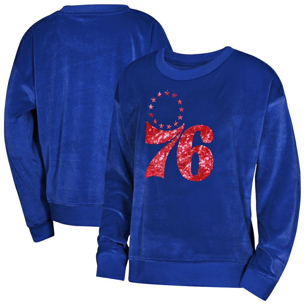 Philadelphia 76ers Outerstuff Youth Girls Step Back Sweatshirt Discount