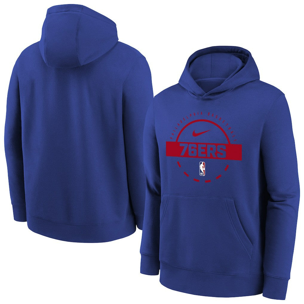 Philadelphia 76ers Youth 2025/26 Club Fleece Practice Hoodie Discount