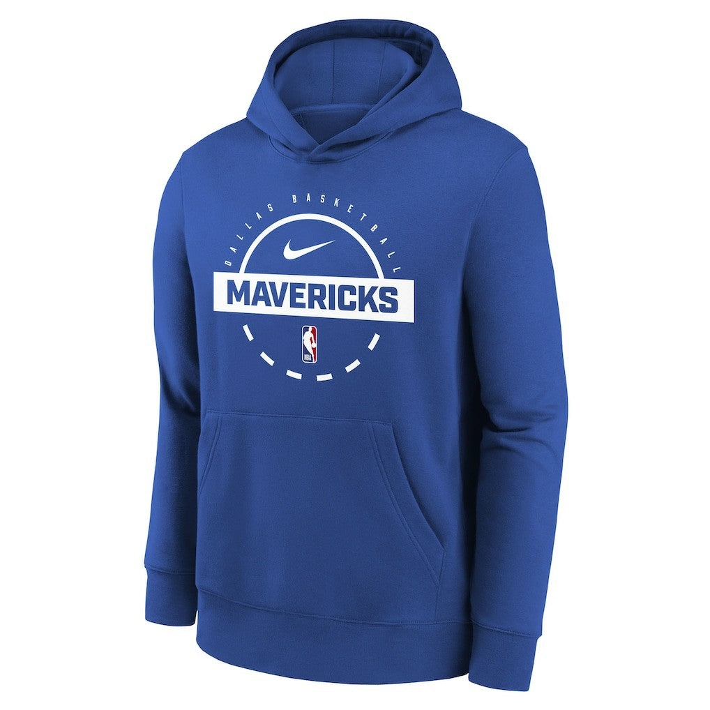 Dallas Mavericks Youth 2025/26 Club Fleece Practice Hoodie sale Discount