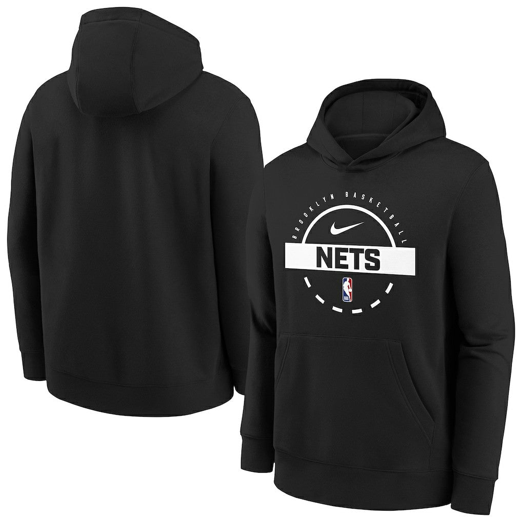 Brooklyn Nets Youth 2025/26 Club Fleece Practice Hoodie Discount