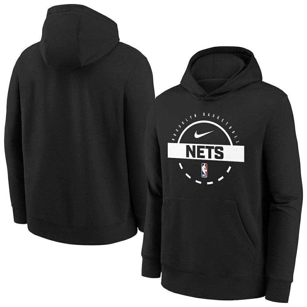 Brooklyn Nets Youth 2025/26 Club Fleece Practice Hoodie Discount