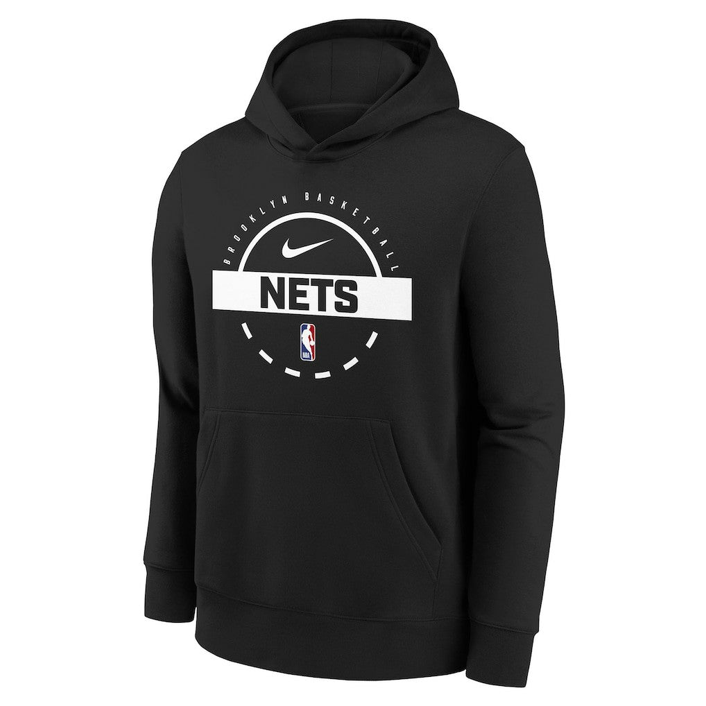 Brooklyn Nets Youth 2025/26 Club Fleece Practice Hoodie Discount