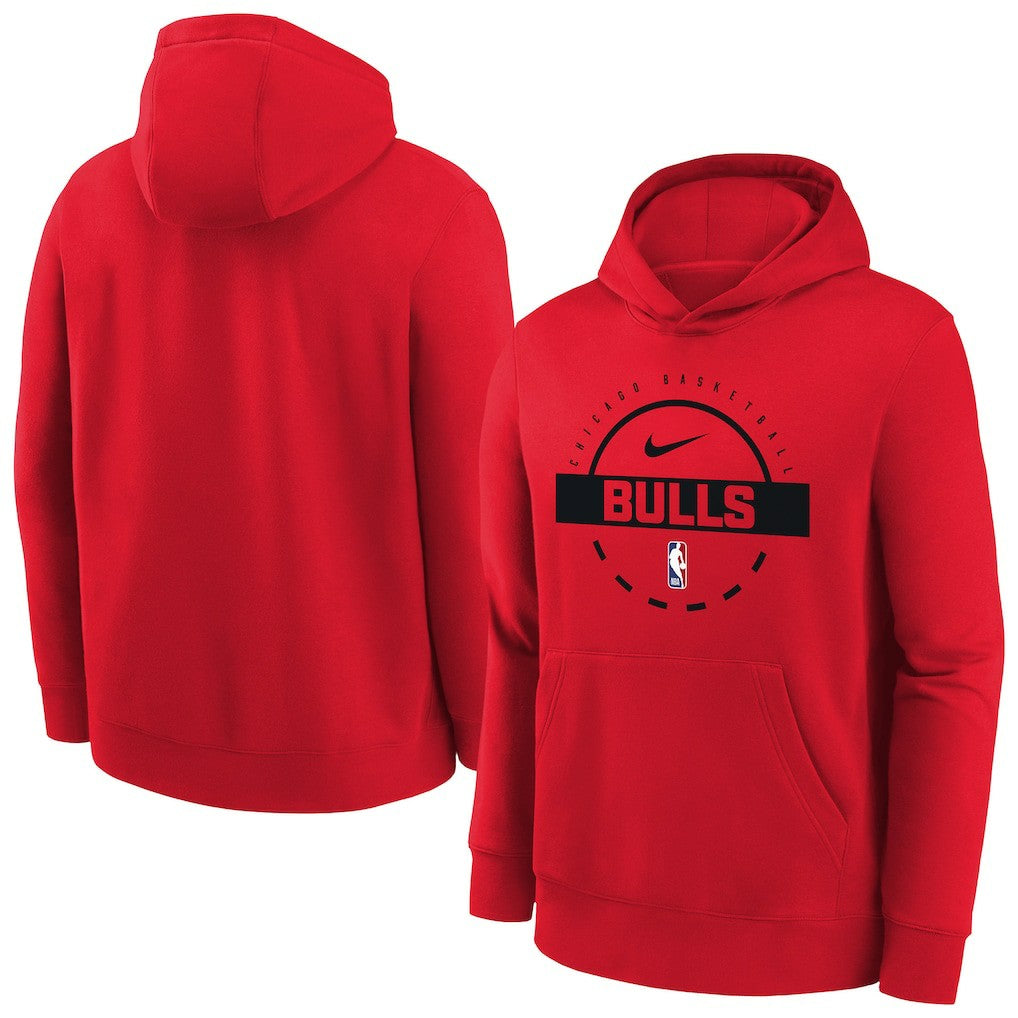 Chicago Bulls Youth 2025/26 Club Fleece Practice Hoodie For Sale