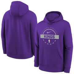 Sacramento Kings Youth 2025/26 Club Fleece Practice Hoodie On Sale