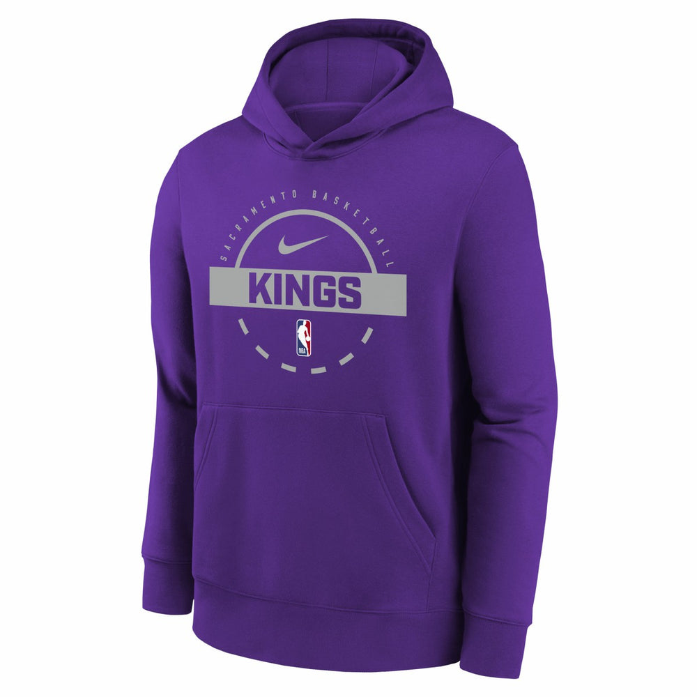 Sacramento Kings Youth 2025/26 Club Fleece Practice Hoodie On Sale