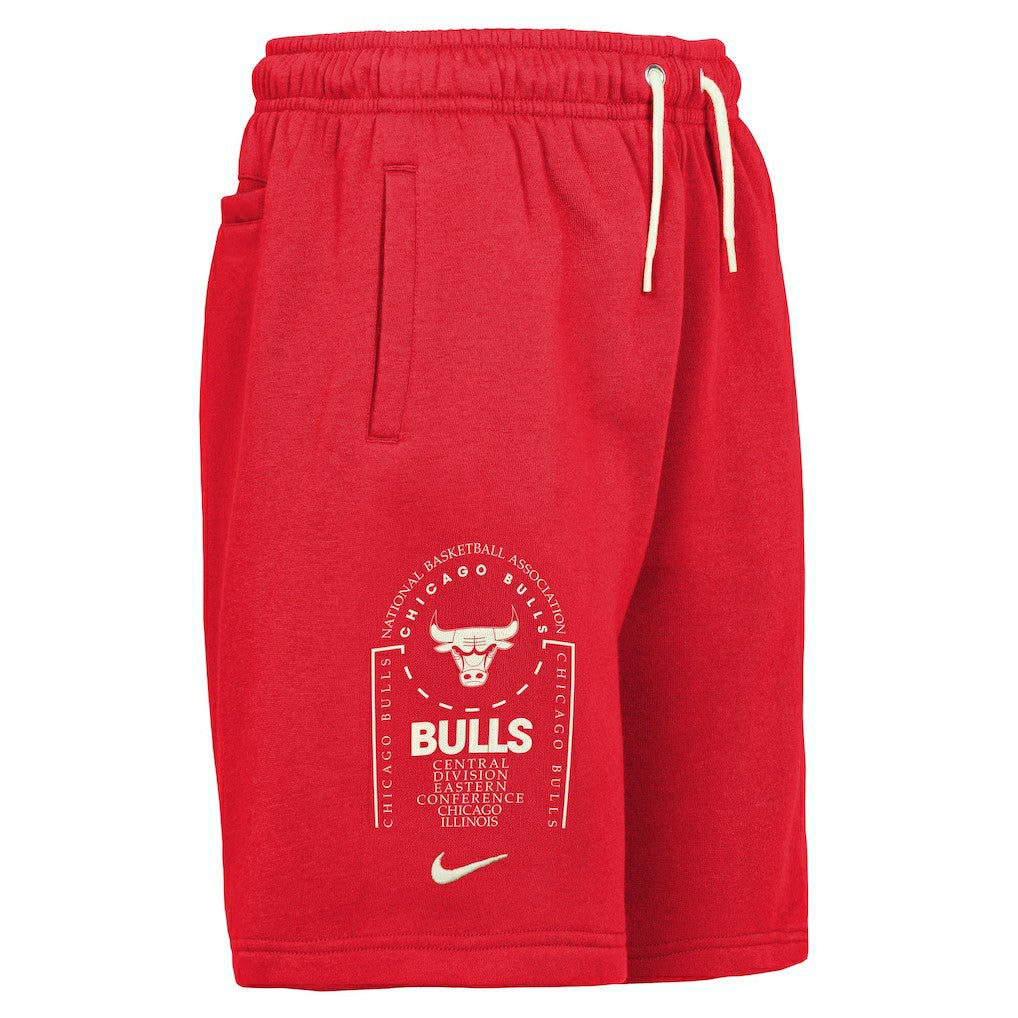 Chicago Bulls Youth Courtside Club Fleece Shorts On Sale