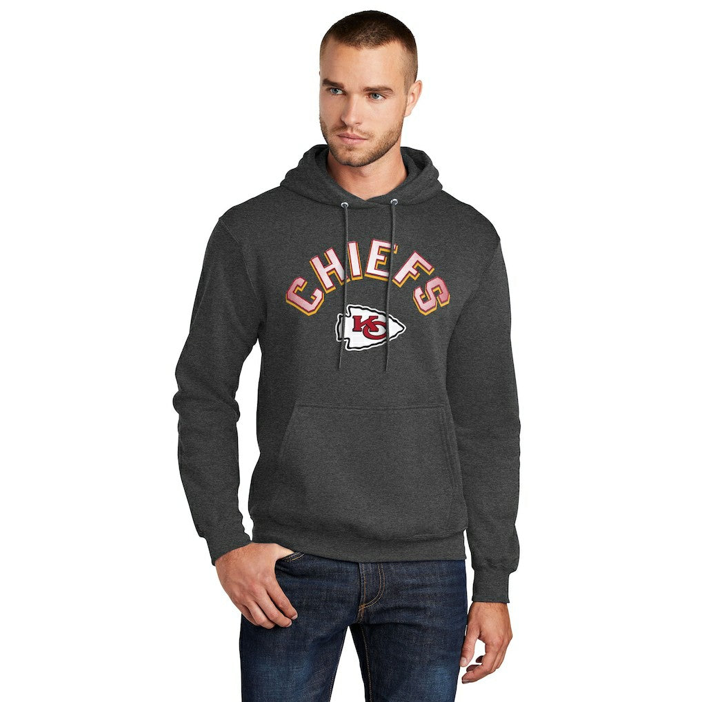 Kansas City Chiefs  Starter Arch Over Logo Pullover Hoodie