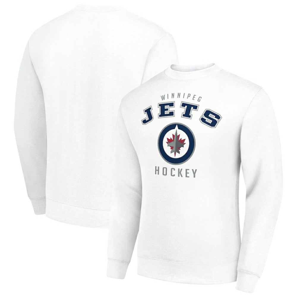 Winnipeg Jets Men's Starter Team Logo Fleece Pullover Sweatshirt Discount
