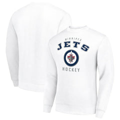 Winnipeg Jets Men's Starter Team Logo Fleece Pullover Sweatshirt Discount