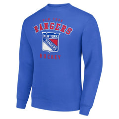 New York Rangers Men's Starter Team Logo Fleece Pullover Sweatshirt On Sale