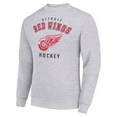 Detroit Red Wings Men's Starter Team Logo Fleece Pullover Sweatshirt Sale