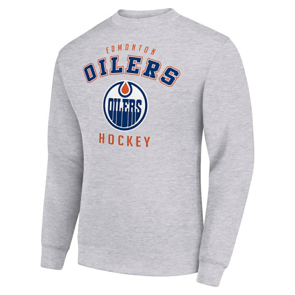 Edmonton Oilers Men's Starter Team Logo Fleece Pullover Sweatshirt On Sale