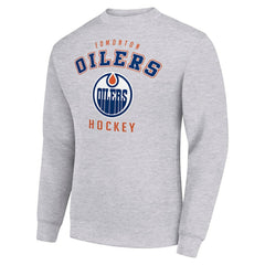 Edmonton Oilers Men's Starter Team Logo Fleece Pullover Sweatshirt On Sale