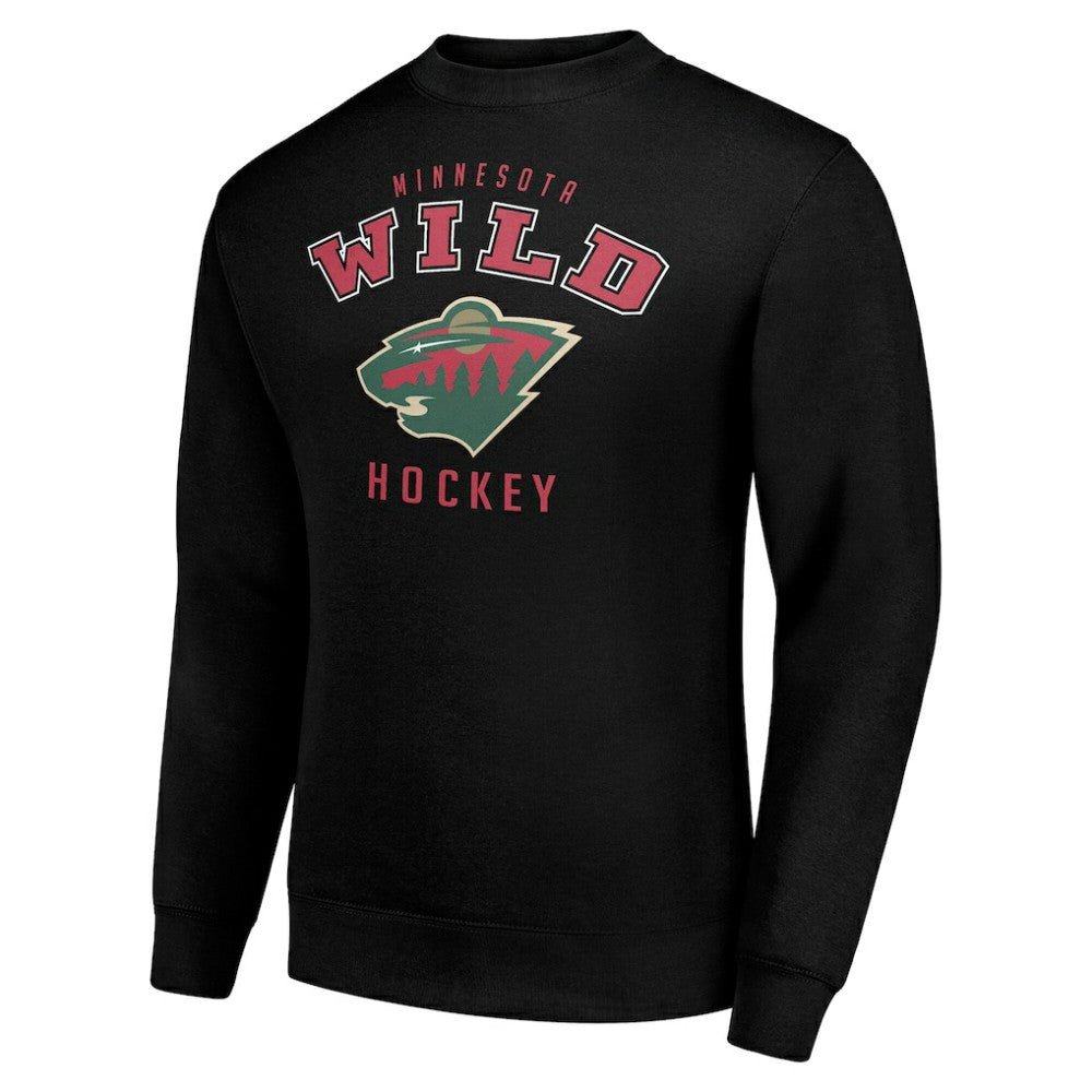 Minnesota Wild Men's Starter Team Logo Fleece Pullover Sweatshirt Sale