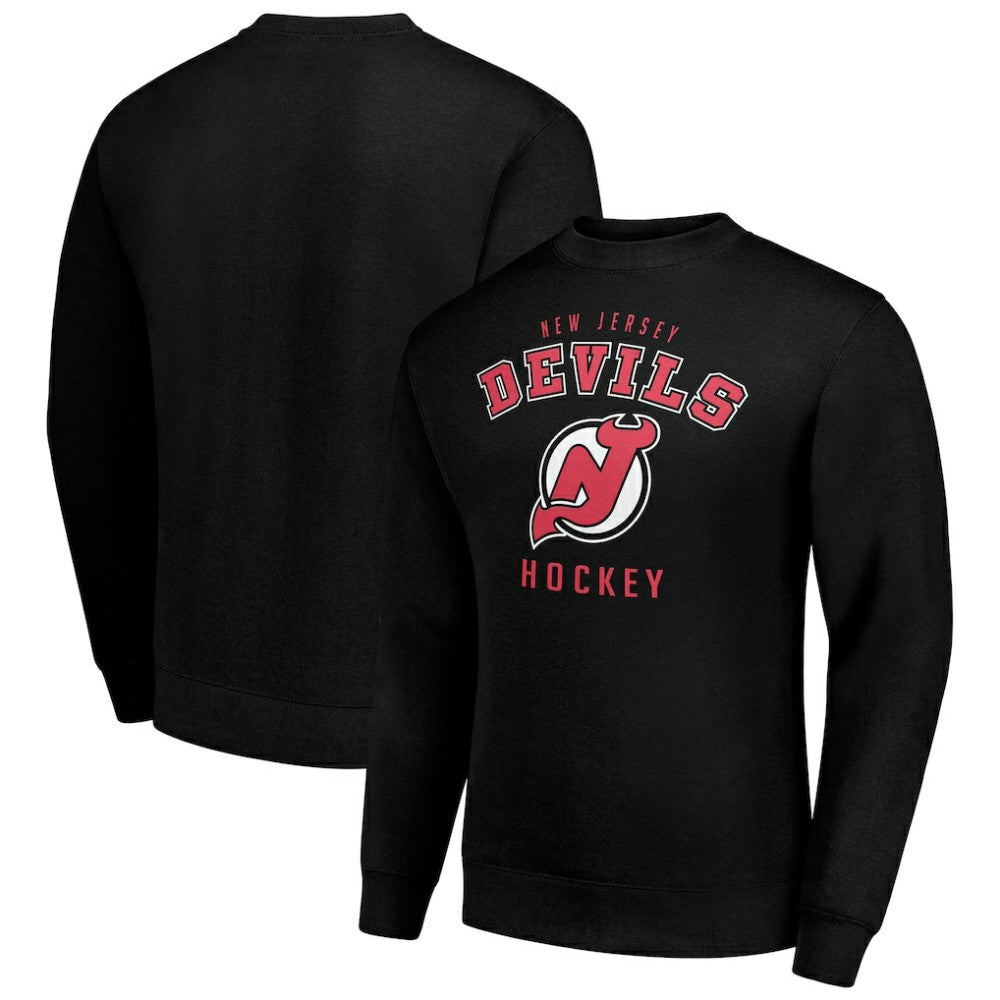 New Jersey Devils Men's Starter Team Logo Fleece Pullover Sweatshirt Discount