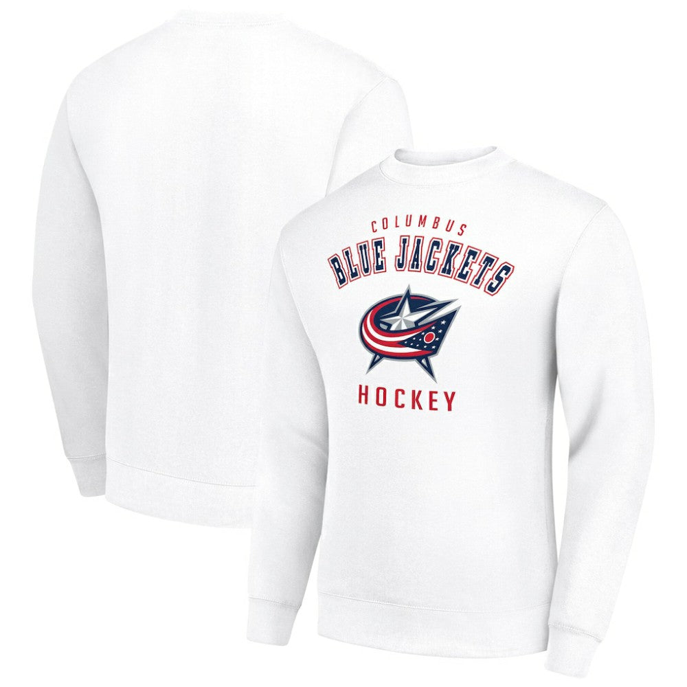 Columbus Blue Jackets Men's Starter Team Logo Fleece Pullover Sweatshirt For Sale