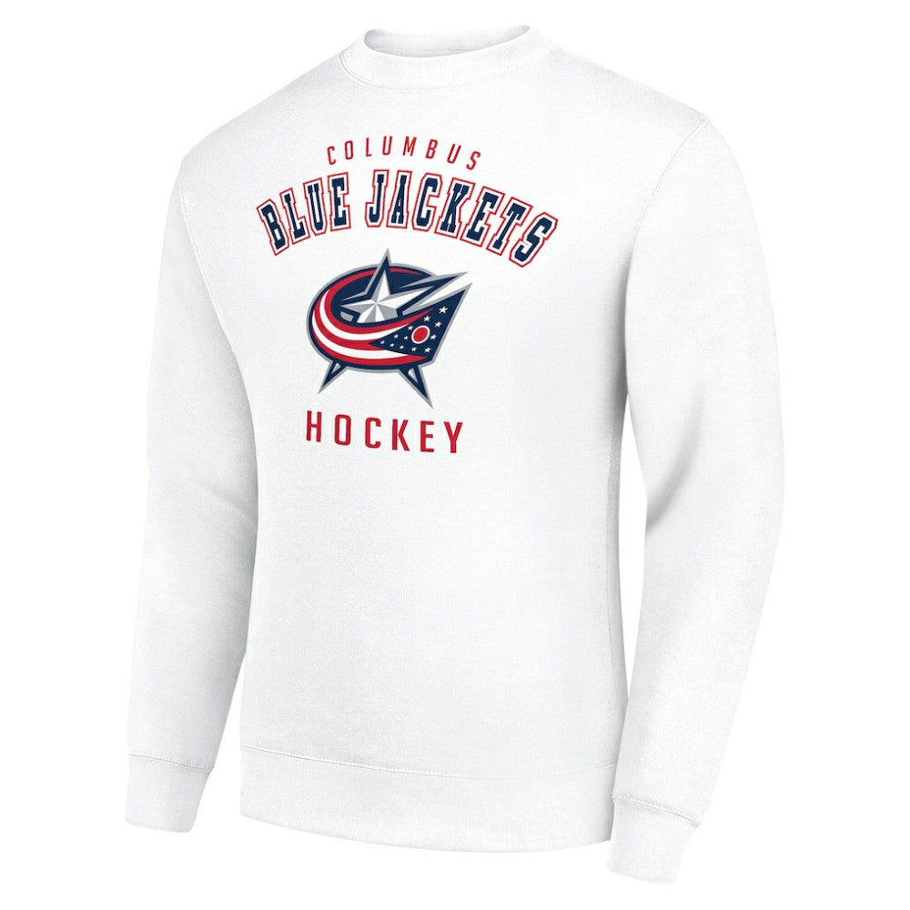 Columbus Blue Jackets Men's Starter Team Logo Fleece Pullover Sweatshirt For Sale