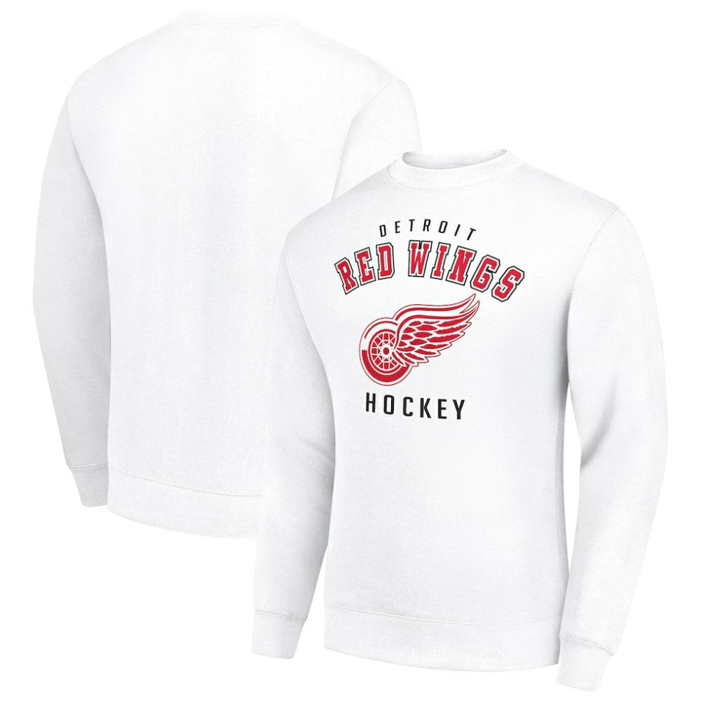 Detroit Red Wings Men's Starter Team Logo Fleece Pullover Sweatshirt For Sale