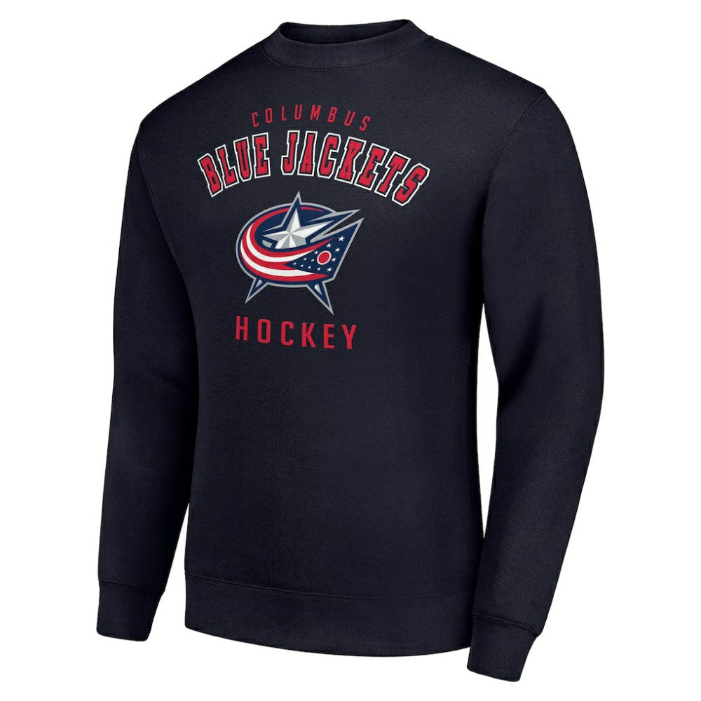 Columbus Blue Jackets Men's Starter Team Logo Fleece Pullover Sweatshirt For Sale