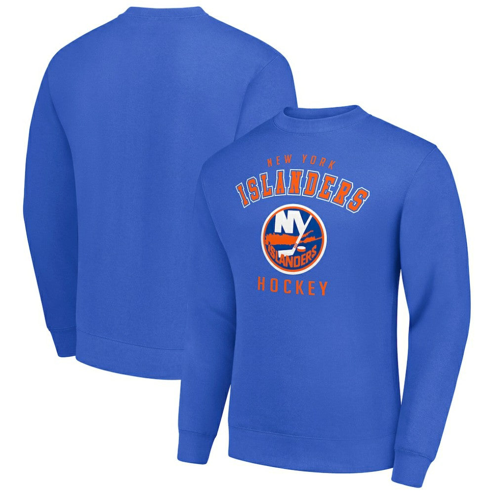 New York Islanders Men's Starter Team Logo Fleece Pullover Sweatshirt Outlet
