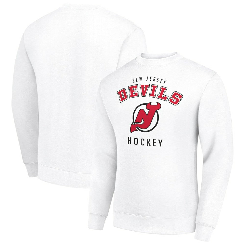 New Jersey Devils Men's Starter Team Logo Fleece Pullover Sweatshirt Online
