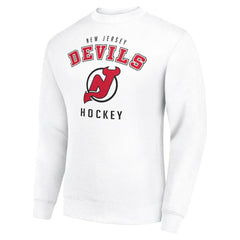 New Jersey Devils Men's Starter Team Logo Fleece Pullover Sweatshirt Online