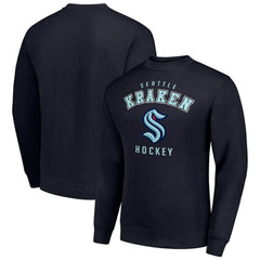 Seattle Kraken Men's Starter Team Logo Fleece Pullover Sweatshirt On Sale