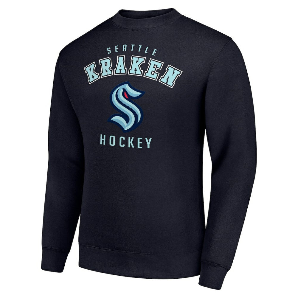 Seattle Kraken Men's Starter Team Logo Fleece Pullover Sweatshirt On Sale