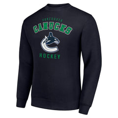 Vancouver Canucks Men's Starter Team Logo Fleece Pullover Sweatshirt Sale