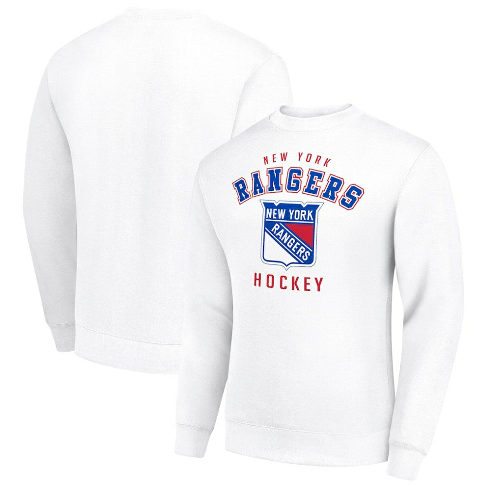 New York Rangers Men's Starter Team Logo Fleece Pullover Sweatshirt On Sale