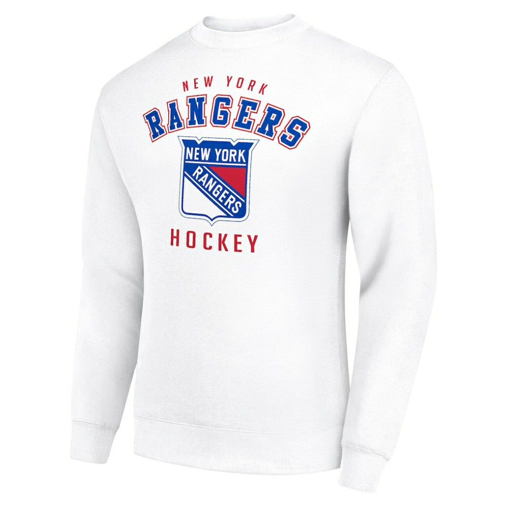 New York Rangers Men's Starter Team Logo Fleece Pullover Sweatshirt On Sale